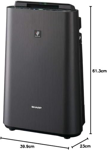 シャープ 加湿 空気清浄機 KC-J50C-H プラズマクラスター 7000 薄型デザイン 浮遊ウィルス 花粉 空気浄化 静電気抑制 PM2.5対応 空気清浄 23畳 加湿量500mL グレーp 057a8260