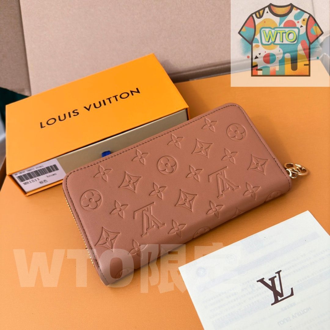 LV ルイヴィトン Louis Vuitton クッション ウォレット 19.5×10.5×2.5cm モノグラムエンボスラムスキン -WTO輸入