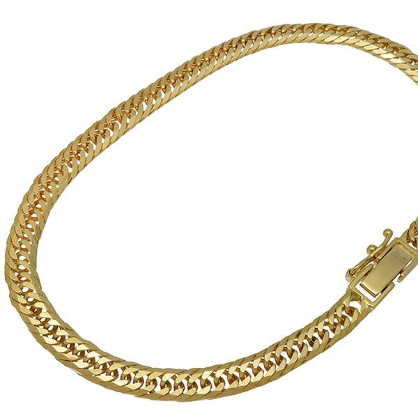 返品可 K18YG 8面トリプル 喜平アンクレット 23cm 9.9g A キヘイ 18金 イエローゴールド