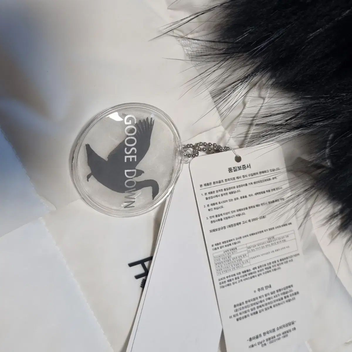  HONMAゴルフ 白 ロングダウン ファー 取り外し フード 90 95 その他 レディースウェア