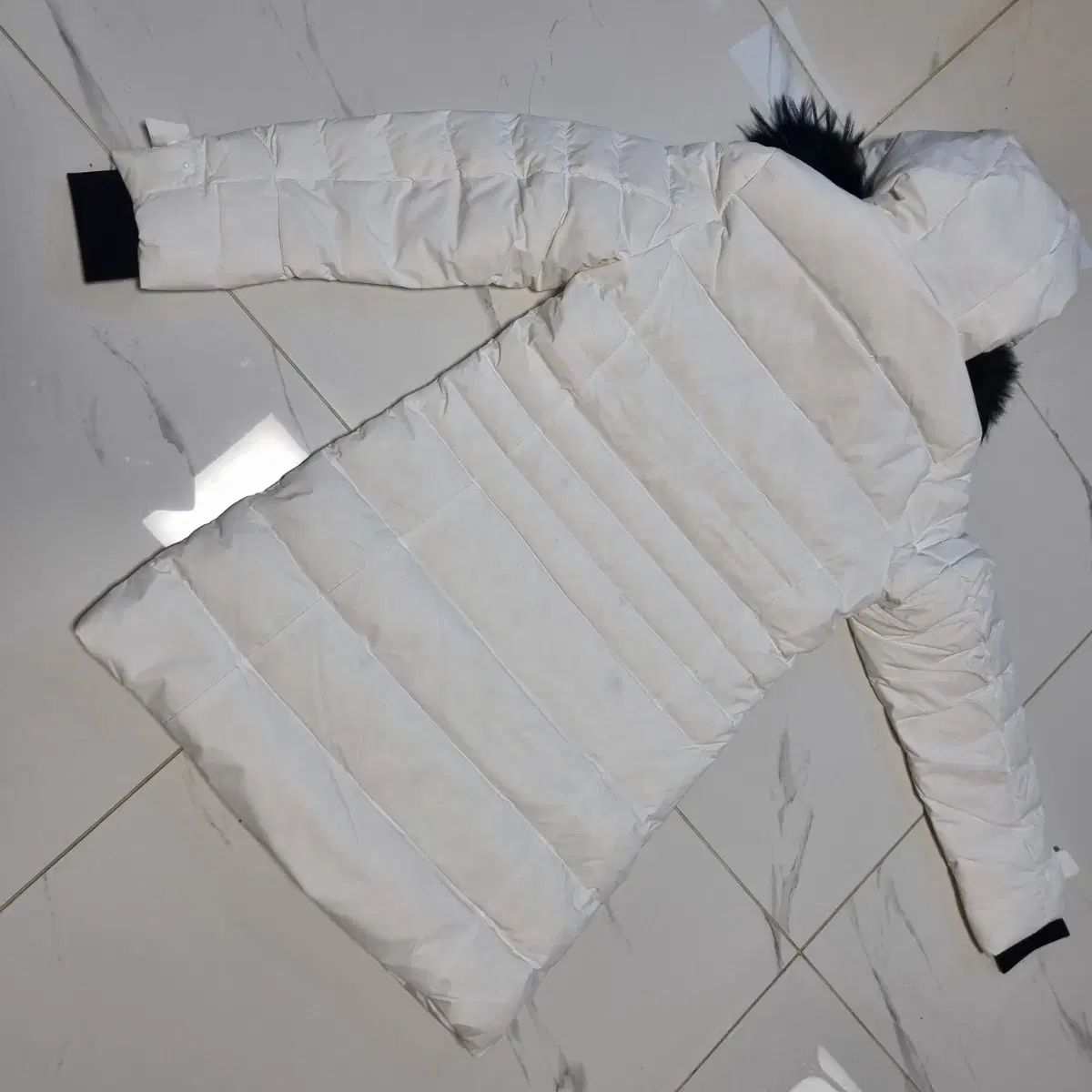 HONMAゴルフ 白 ロングダウン ファー 取り外し フード 90 95