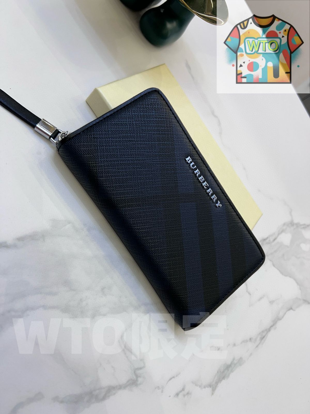 今日 Burberry メンズウォレット レザー使用 実用的でスタイリッシュなデザイン -WT0輸入