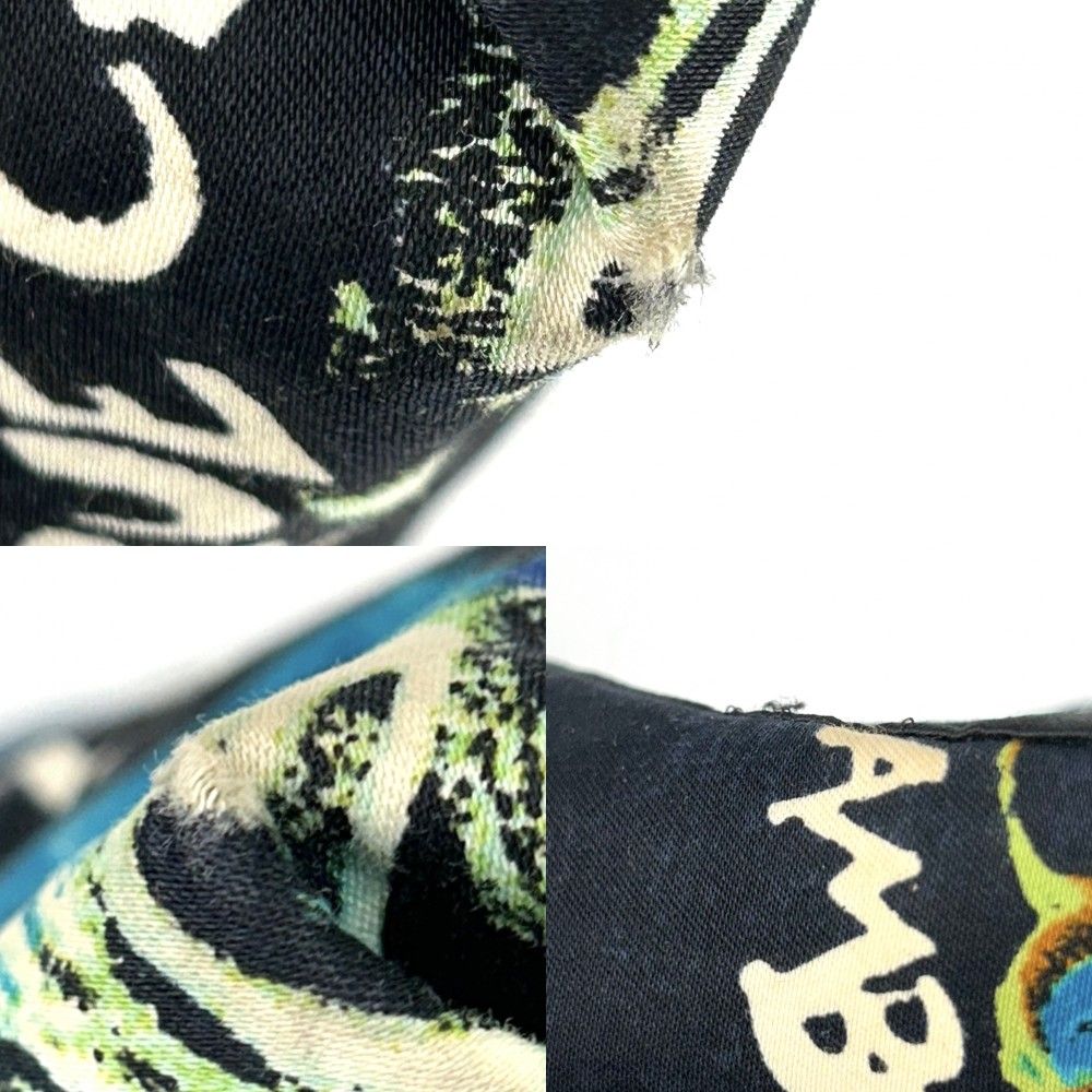 青 シルバー金具