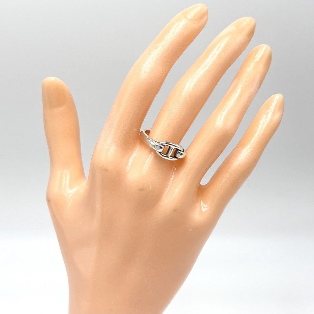 エルメス 指輪 レディース シェーヌダンクル リング ジュエリー 小物 HERMES シルバー925 約9号 シルバー 約3.2 g 品