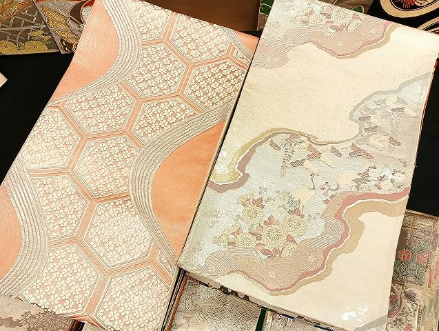 平和屋着物□袋帯 西陣 まとめて100点 鶴 鴛鴦 蝶 更紗 花柄 正倉院