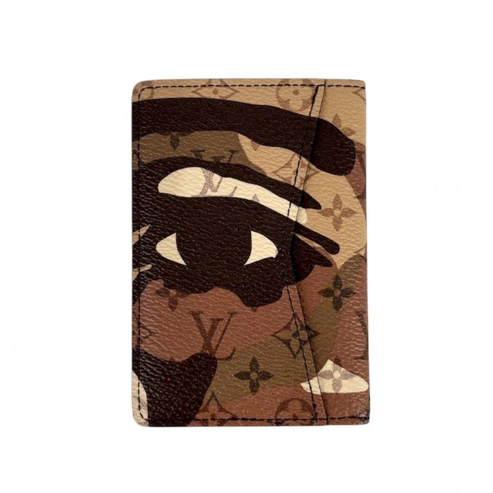 ルイヴィトン カードケース メンズ LV ポートレート オーガナイザードゥポッシュ 名刺入れ 定期入れ 小物 LOUIS VUITTON M 82574 ブラウン 茶 ブラック 黒 品
