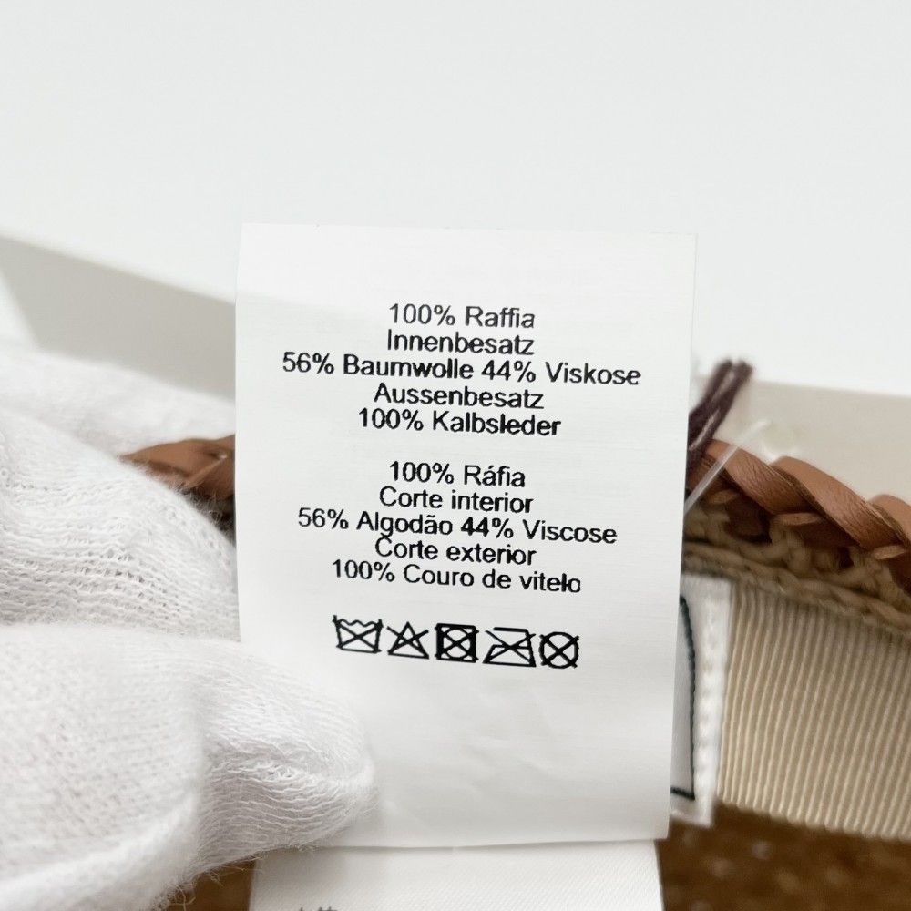  エルメス ハット レディース キャスケット エマ 帽子 ファッションアイテム EMMA HERMES ラフィア ベージュ 夏 品 その他 帽子