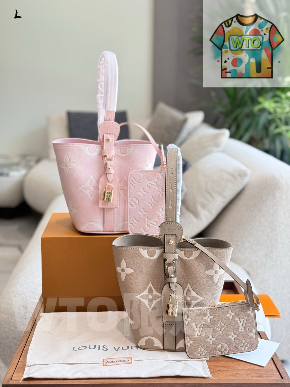 今日 ALL IN BB バケットハンドバッグ エンボス-WTO輸入1