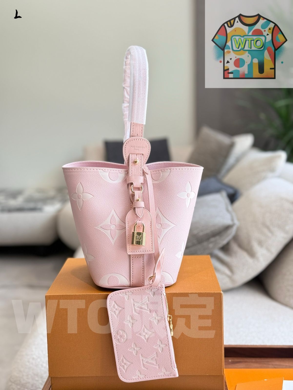 今日 ALL IN BB バケットハンドバッグ エンボス-WTO輸入1