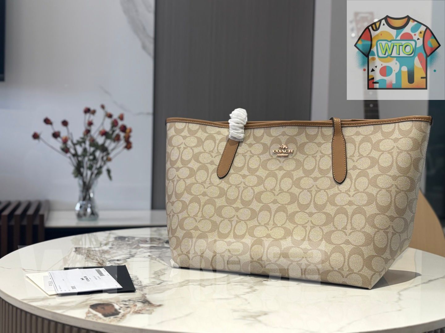 今日 COACH City 33 Snap Tote Bag - コーチ City 33 吸扣トートバッグ-WTO輸入2