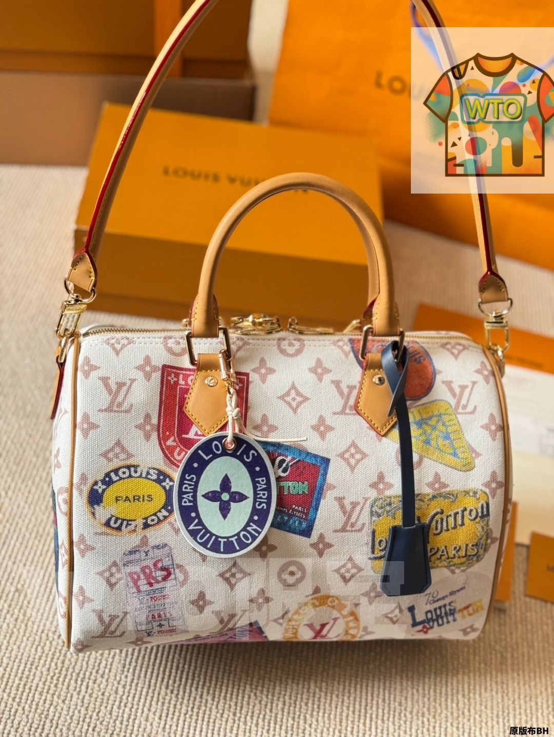 今日 LV Speedy スプリング グラフィティ ピローバッグ-WTO輸入2