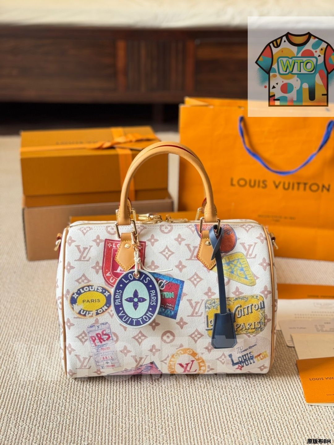  今日 LV Speedy スプリング グラフィティ ピローバッグ-WTO輸入2 ショルダーバッグ ショルダーバッグ