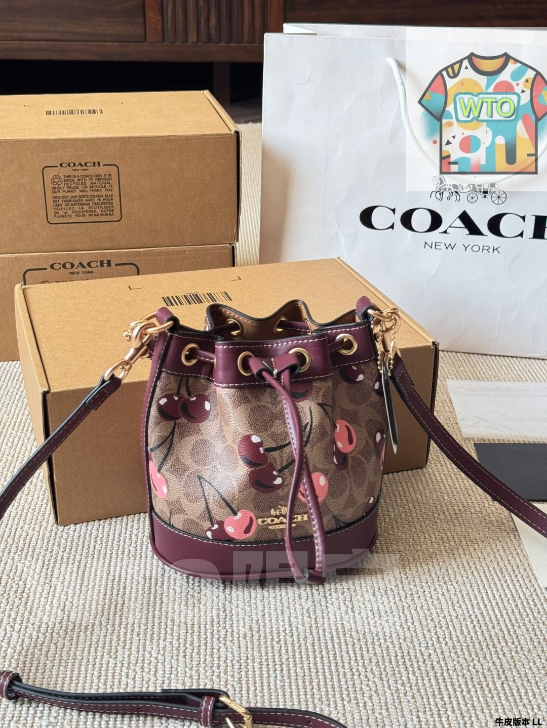 今日 Coach Original Mini Bucket Bag - クーチ オリジナル ミニ バケットバッグ-WTO輸入2