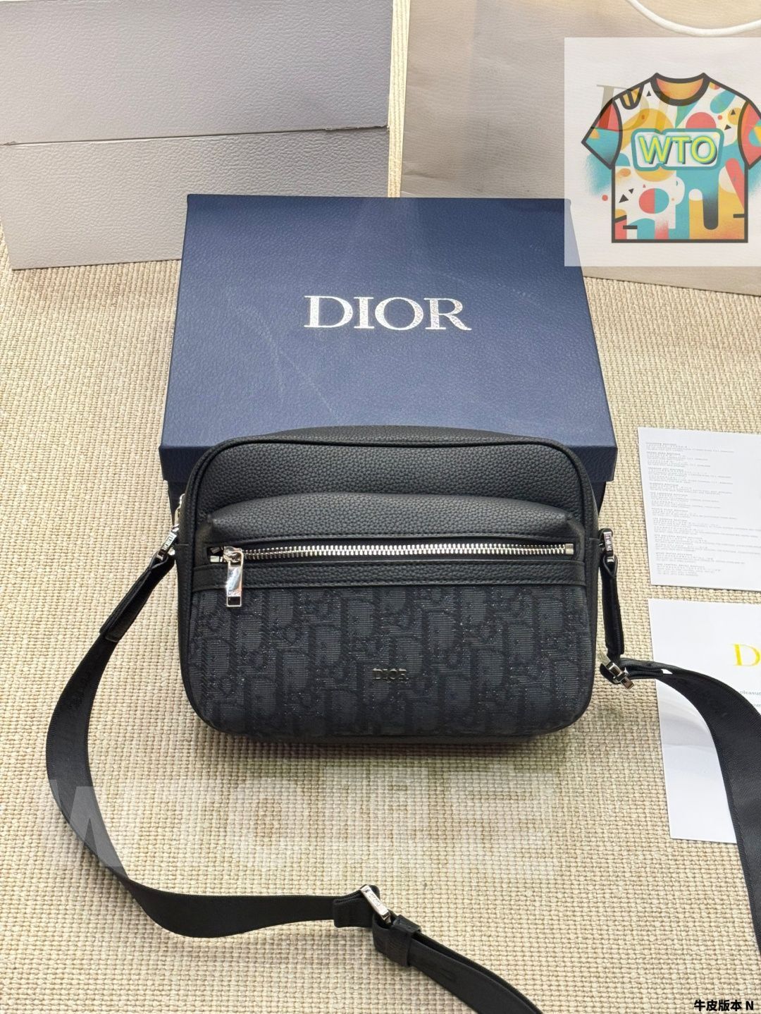 今日 Dior Gravity プレスエンボス レザー -WTO輸入2