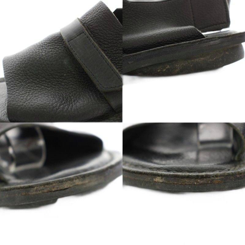  トリッペン trippen モーダル MODAL サンダル ベルクロ アンクルストラップ レザー 24.5 cm 黒 ブラック YT サンダル サンダル ミュール