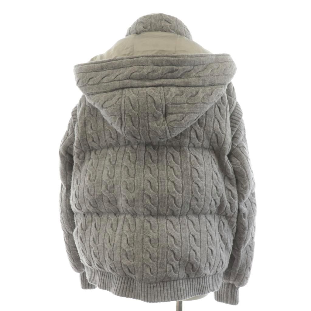 ザトゥー THE TOE SHARD KNIT DOWN ダウンジャケット フード ケーブル