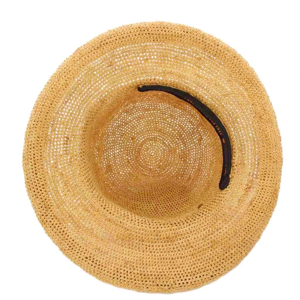 HELEN KAMINSKI ラフィアストローハット 麦わら帽子 チャコール 楽天