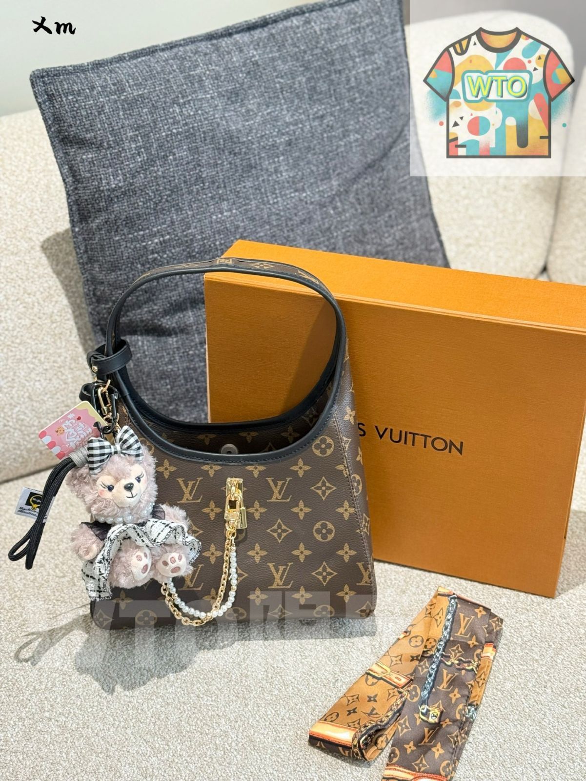 今日 LV The Drop スモール シングルショルダーバッグ M12940 モノグラム-WTO輸入1