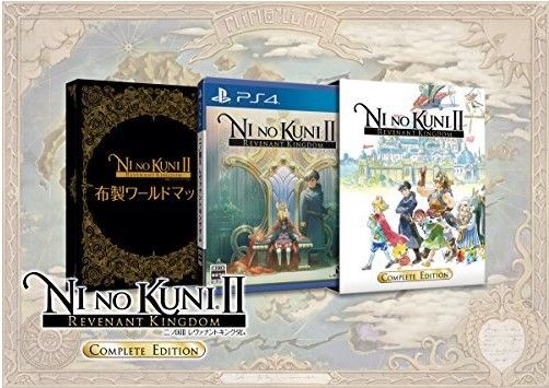 PS4 二ノ国II レヴァナントキングダム COMPLETE EDITION 特典 布製ワールドマップ付