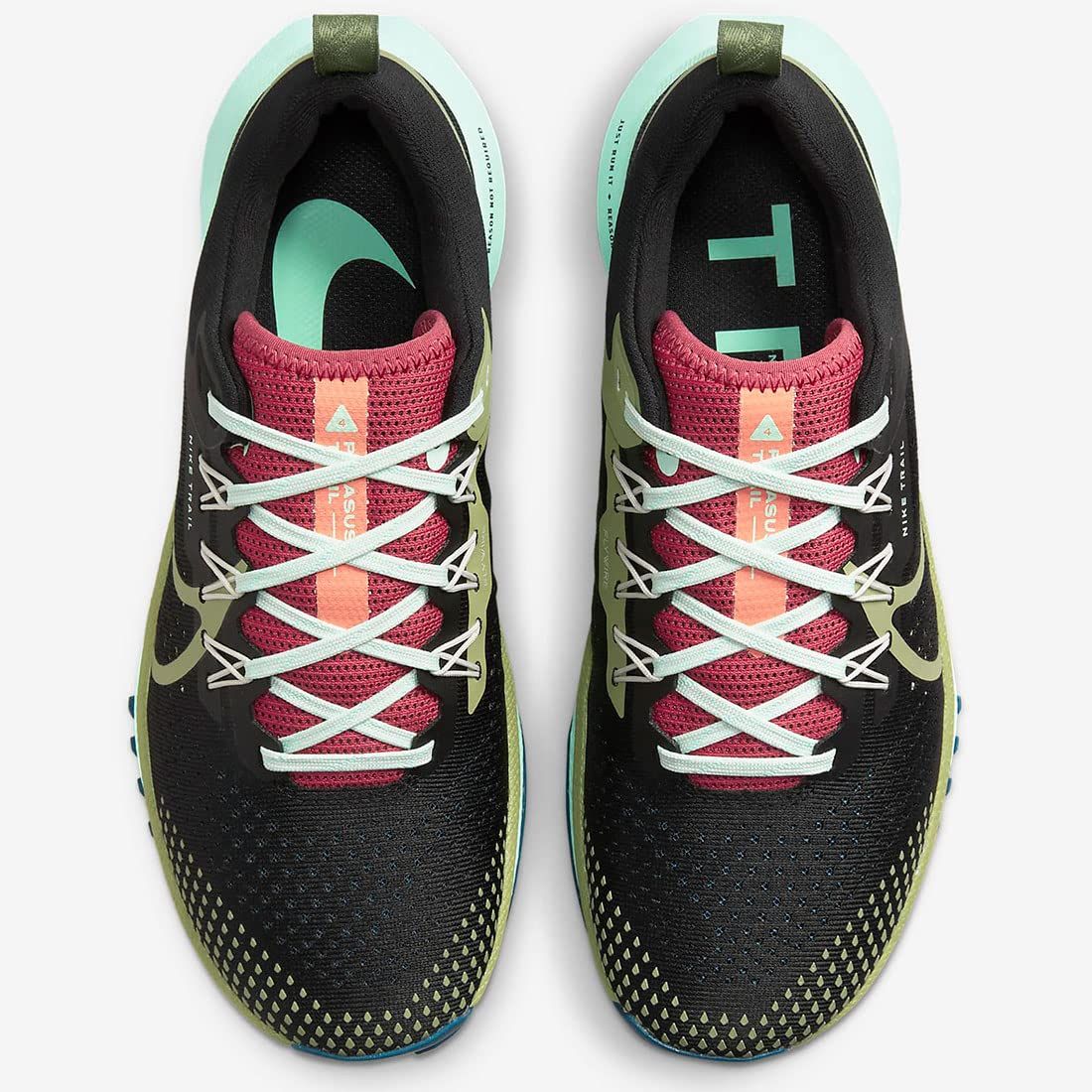  ナイキ リアクト ペガサス トレイル 4 W React Pegasus Trail ブラック キャニオンラスト ミントフォーム アリゲーター DJ 6159 004 日本 24 0 cm 薪 トレイルランニングシューズ アウトドアシューズ