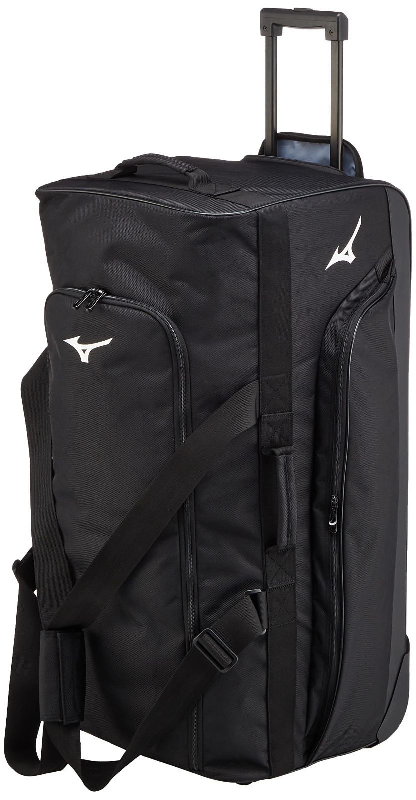 部活 男女兼用 通学 スポーツ用 大容量 33JC3107 遠征キャスターバッグ キャスターバッグ ブラック ミズノ