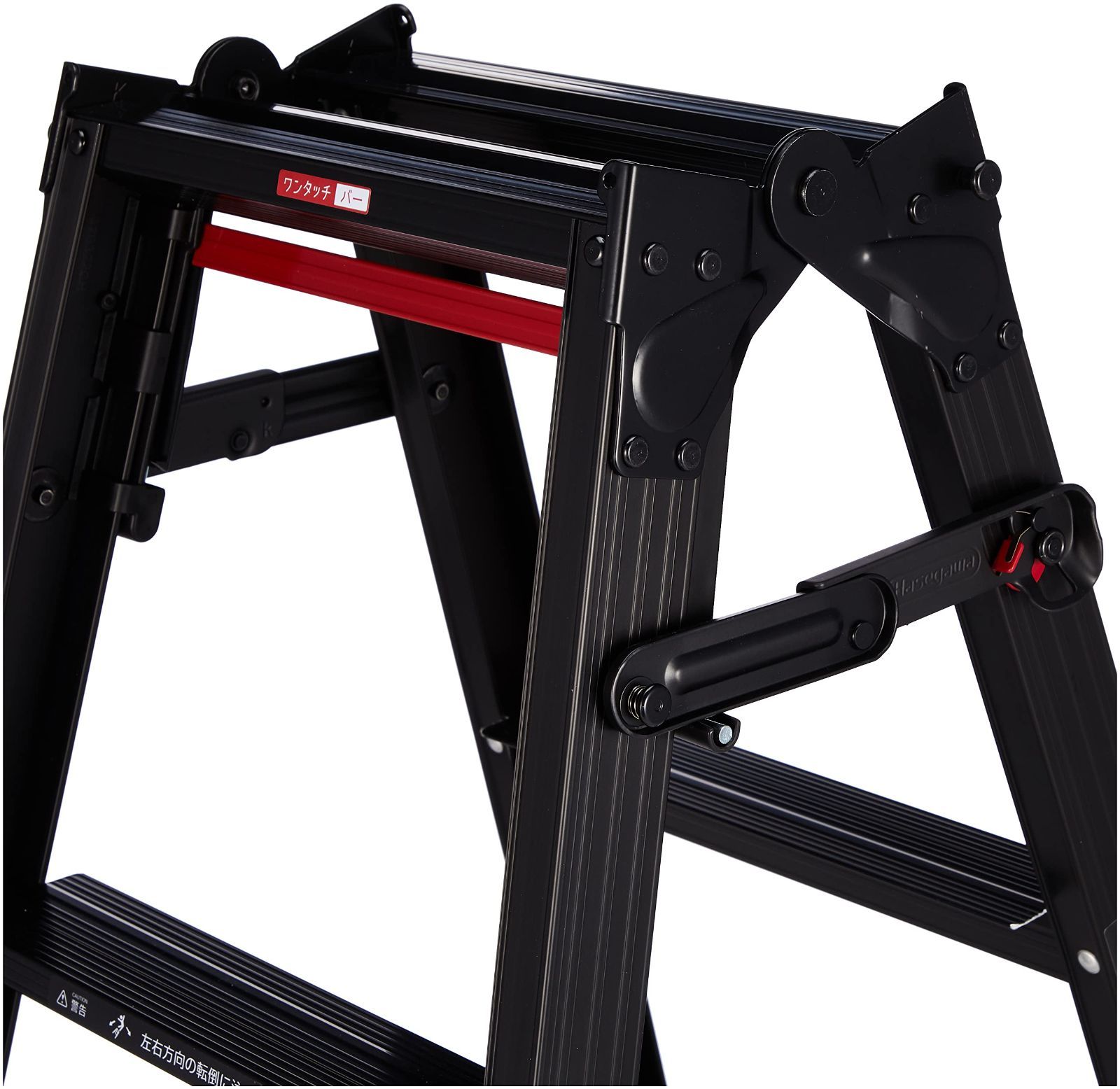  3段 10916 0 81 m RHB 09 a はしご兼用脚立 ワンタッチバー付 LABEL BLACK Hasegawa 脚立 踏み台 脚立 はしご 足場