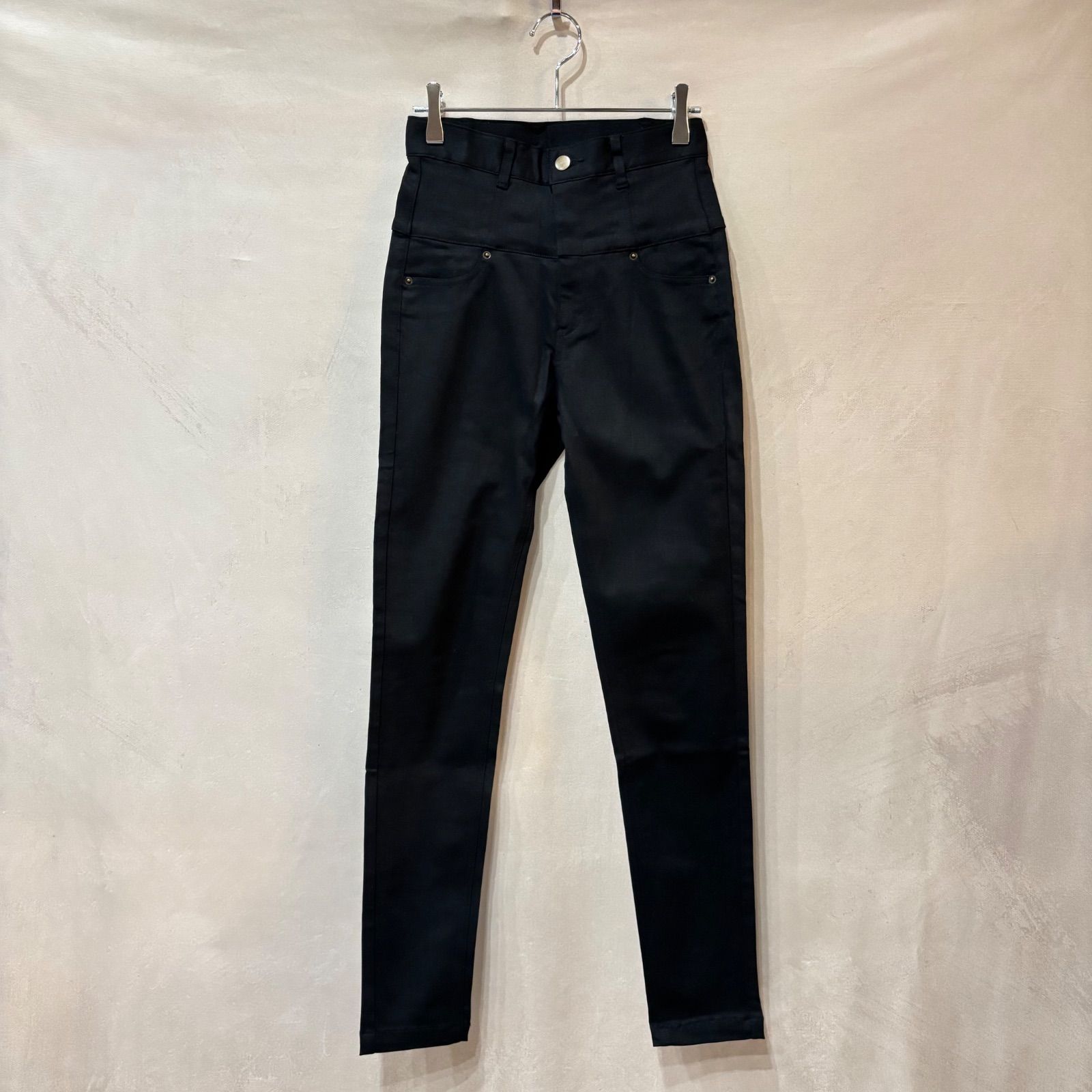 DIANTE HIGH WAIST SKINNY DENIM ハイウェスト スキニーデニム パンツ ブラック 2 レディース 2202040501