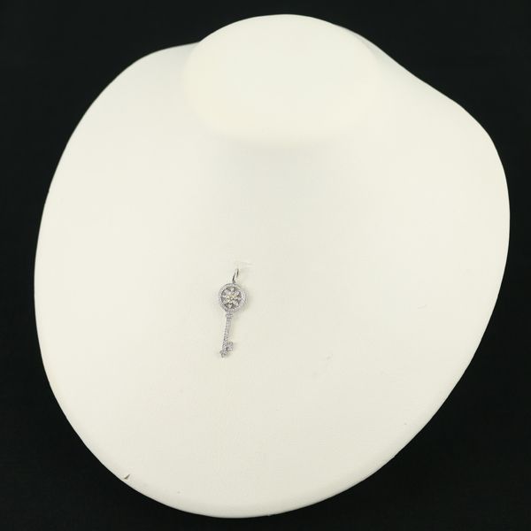 送料無料！ ティファニー ペンダントトップ イエロー-クリア ダイヤ ダイヤモンド デイジーキー Pt950 K18YG 179438