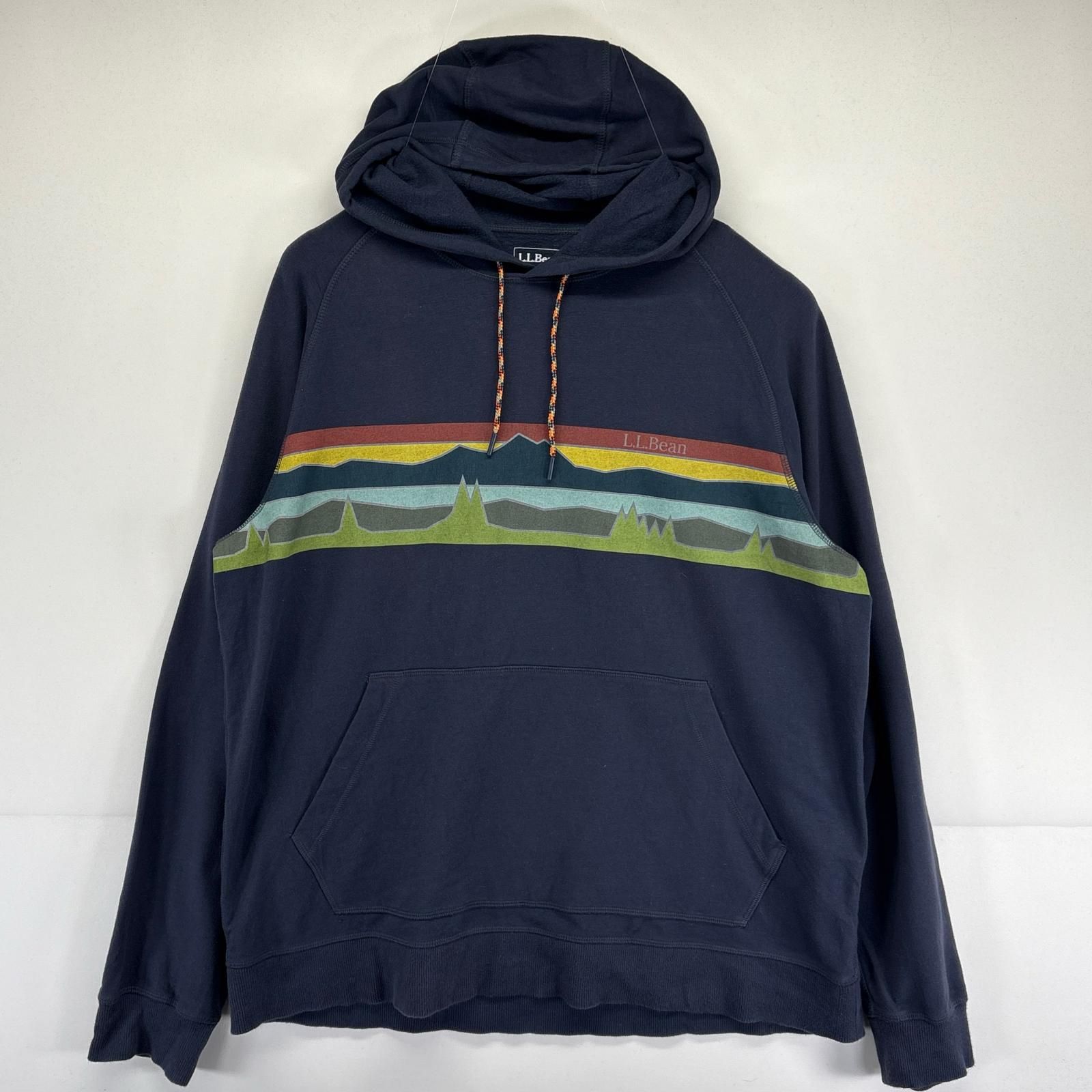 古着 エルエルビーン L.L.Bean パーカー 大きいサイズ アウトドア ロゴ 