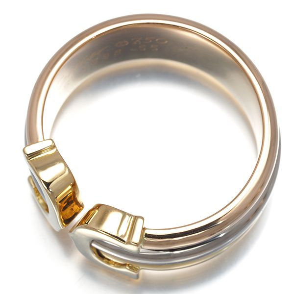 カルティエリング2CドゥーブルC C2 スリーカラーSM 54号 カルティエリング2CドゥーブルC C2 スリーカラーSM 54