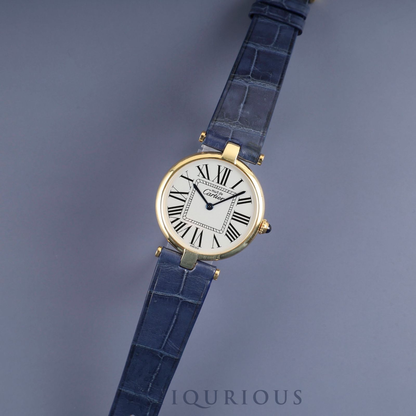 カルティエ マスト ヴァンドーム VLC LM W1005454 590003 クォーツ Cal.- SV925 革 純正尾錠 GP オパラン文字盤 カルティエブティックにてコンプリートサービス済み