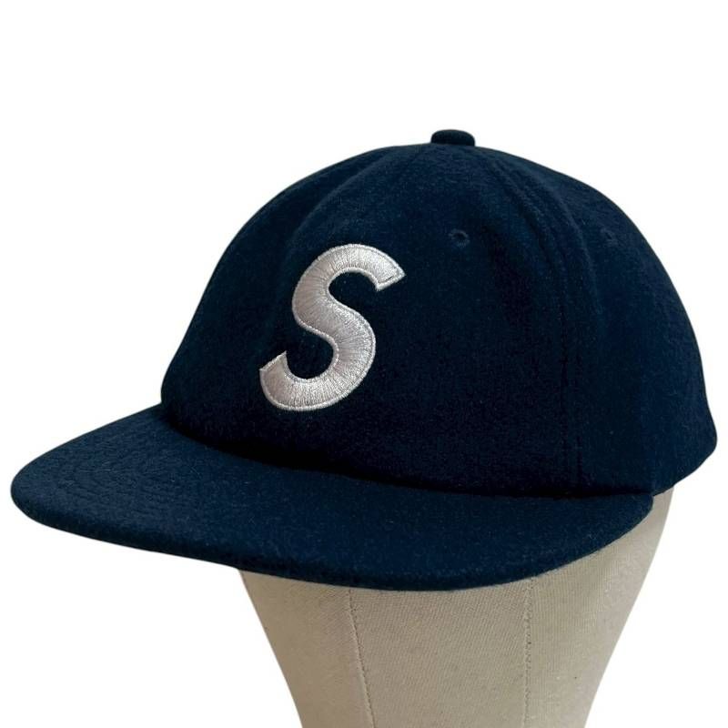 0496 Supreme シュプリーム Wool S Logo 6-Panel Cap ウール Sロゴ 6パネル キャップ Navy ネイビー