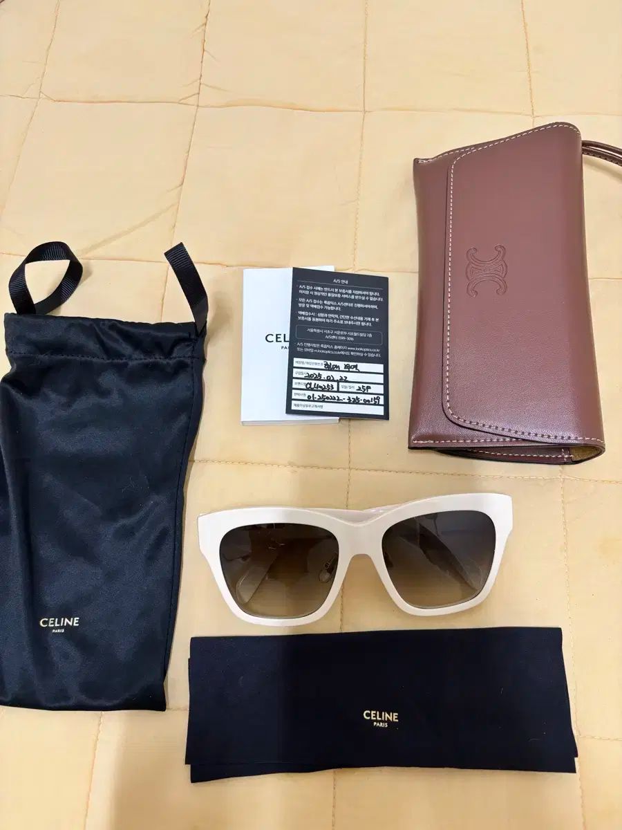 セリーヌ トリオンフ アイボリー サングラス