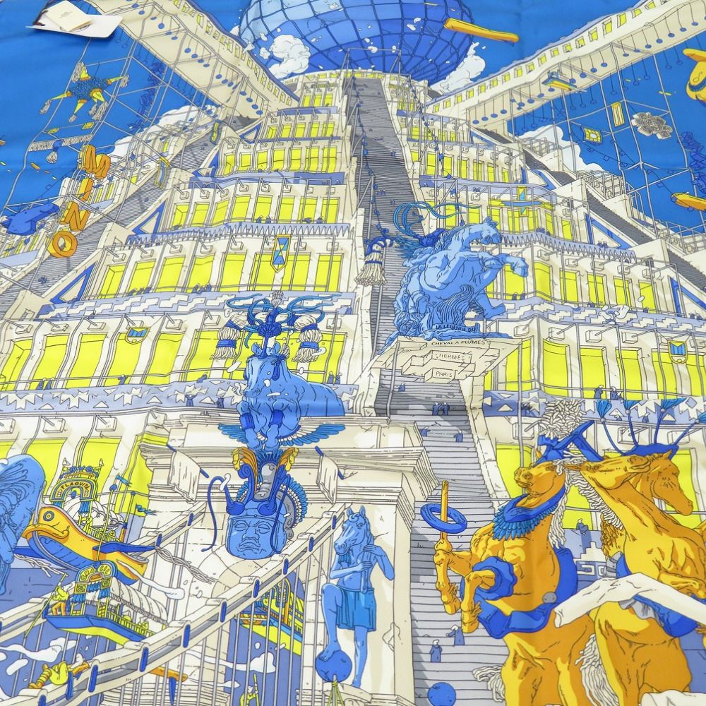 新品同様 エルメス カレ90 翼のある馬の伝説 LA LEGENDE DU CHEVAL A