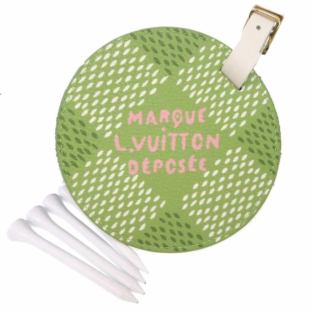 ルイ ヴィトン LV バッグ タグ ゴルフティ ダミエ チャーム GI1063 ダミエキャンバス レザー グリーン LV 0499 LOUIS VUITTON