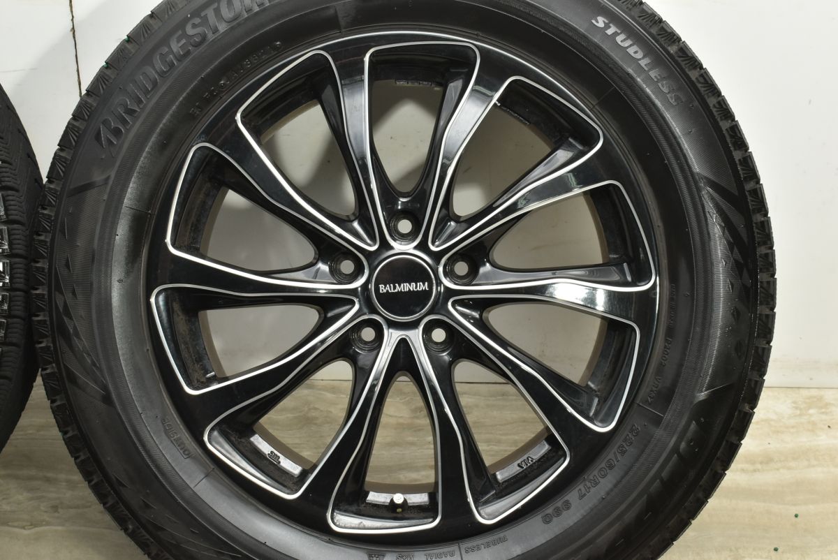  スタッドレス バルミナ 17 in 7 J 38 PCD 114 3 ブリヂストン ブリザック VRX 225 60 R アルファード フォレスター デリカD 5 17インチ タイヤ ホイールセット