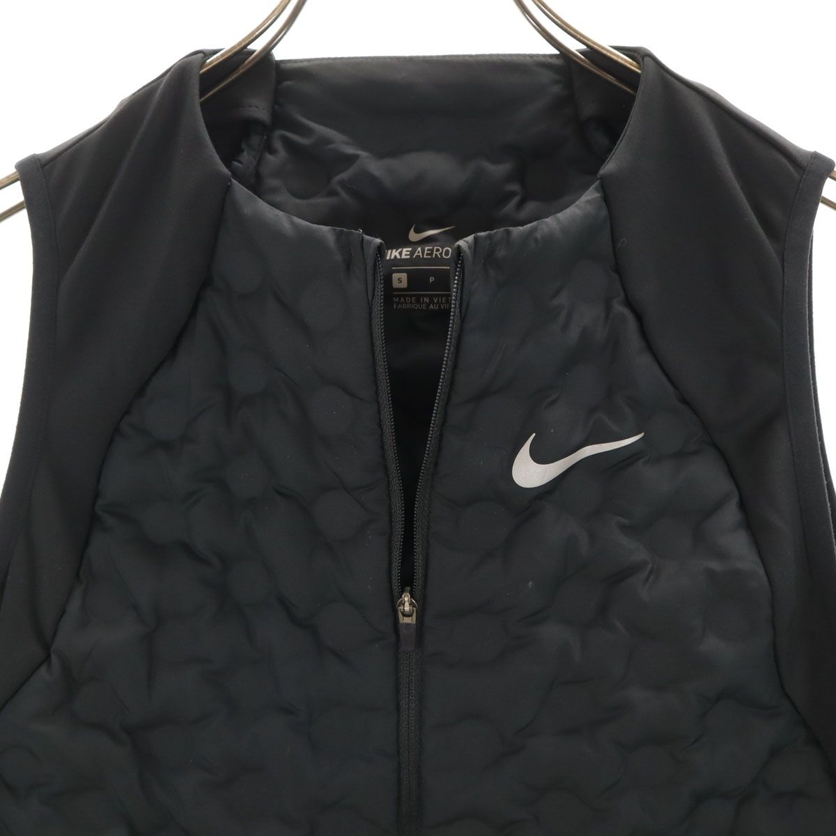 美品 NIKE ナイキ エアロロフト ダウンベスト S ブラック レディース