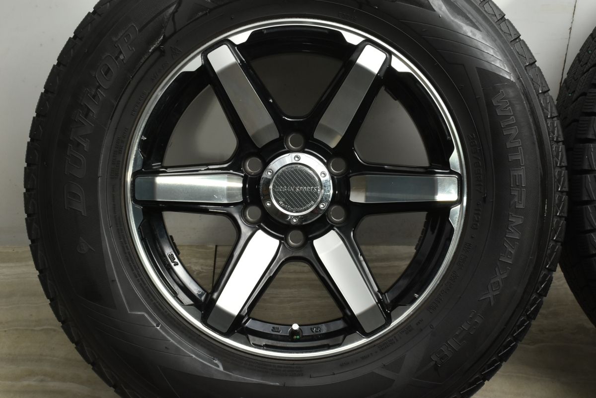  程度良好品 アーバンスポーツ 17 in 7 5 J 25 PCD 139 ダンロップ ウィンターマックス SJ 8 265 65 R プラド ハイラックス サーフ 17インチ タイヤ ホイールセット