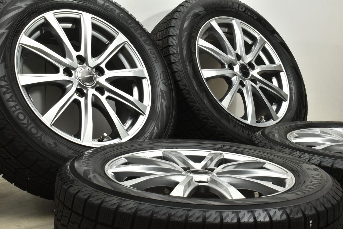 バリ溝 ミルアス 16 in 6 5 J 53 PCD 114 3 ヨコハマ アイスガード iG 70 215 60 R ノア ヴォクシー ステップワゴン アクセラ