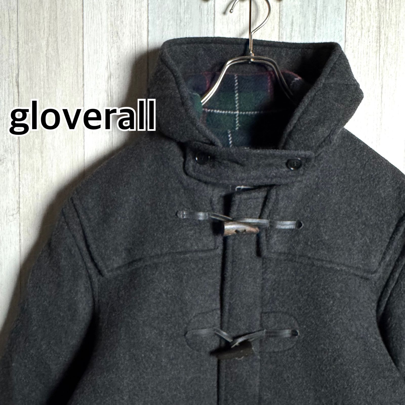 英国製 gloverall グローバーオール ダッフルコート グレー 36
