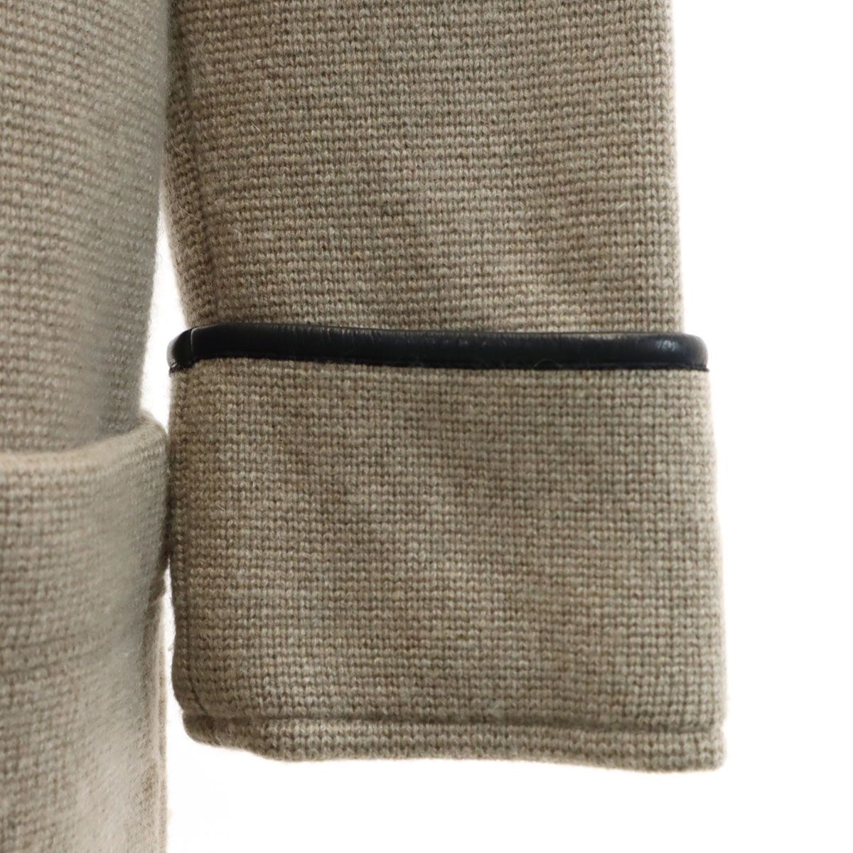 FOXEY フォクシー 日本製 カシミヤ100％ ニットコート 40 ベージュ系