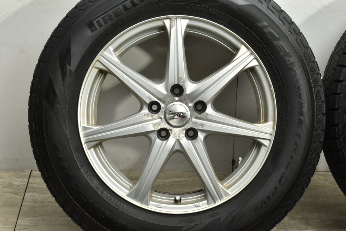  エクストレイル CX 5等に WEDS トレファー 17 in 7 J 40 PCD 114 3 ピレリ アイスアシンメトリコ プラス 225 65 R レガシィアウトバック 17インチ タイヤ ホイールセット
