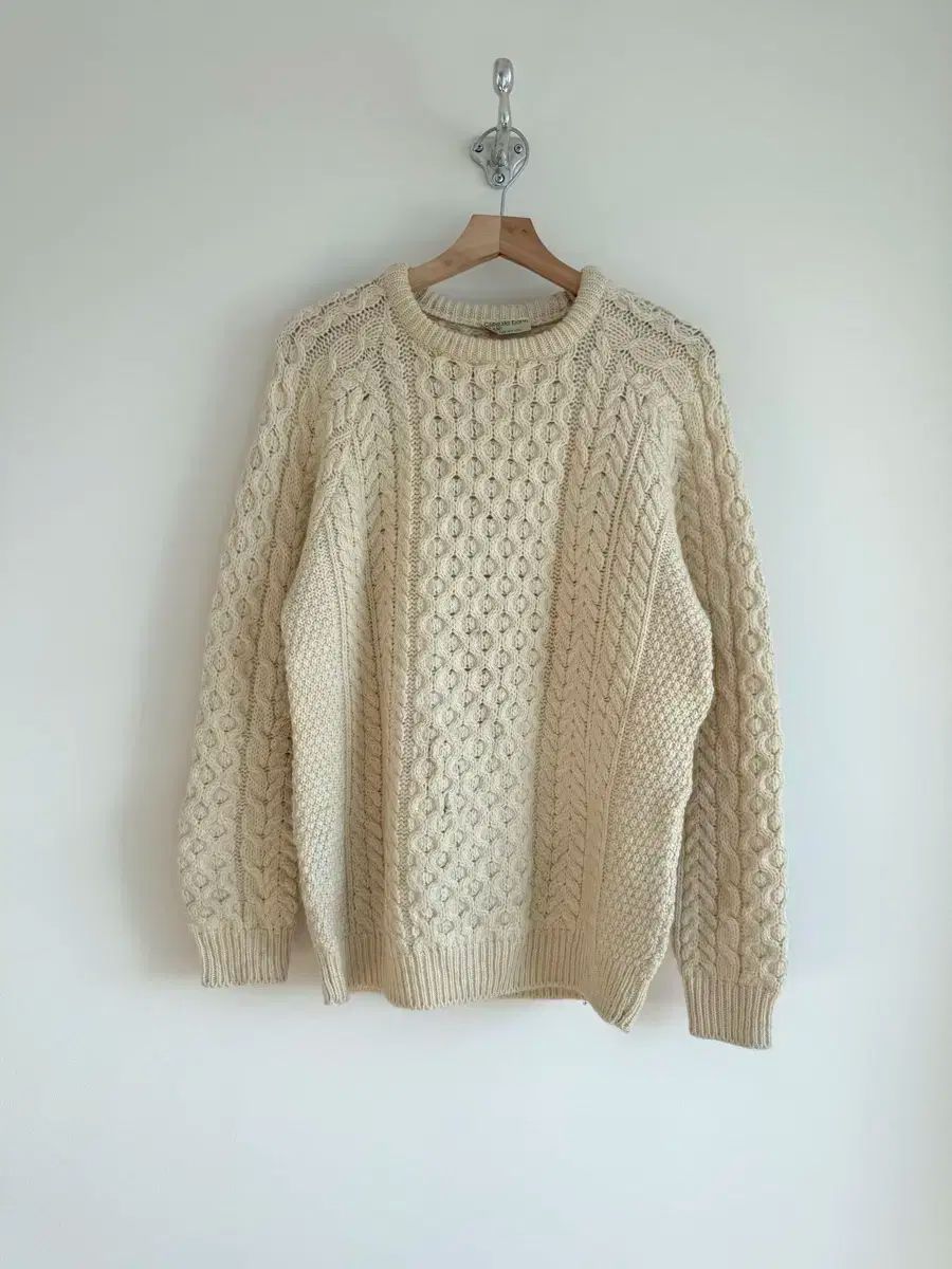 アイルランド ピュアウール フィッシャーマン ニット ウールマーク