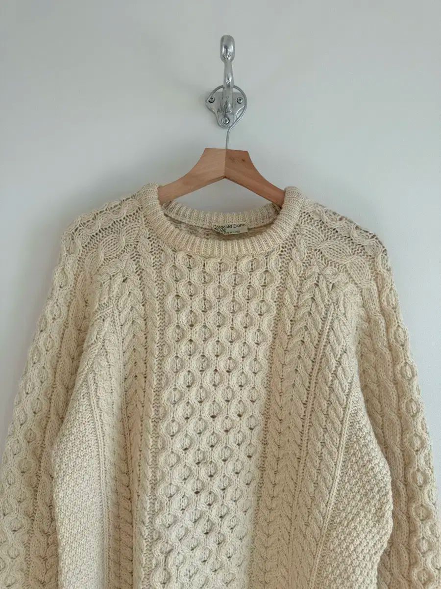 アイルランド ピュアウール フィッシャーマン ニット ウールマーク