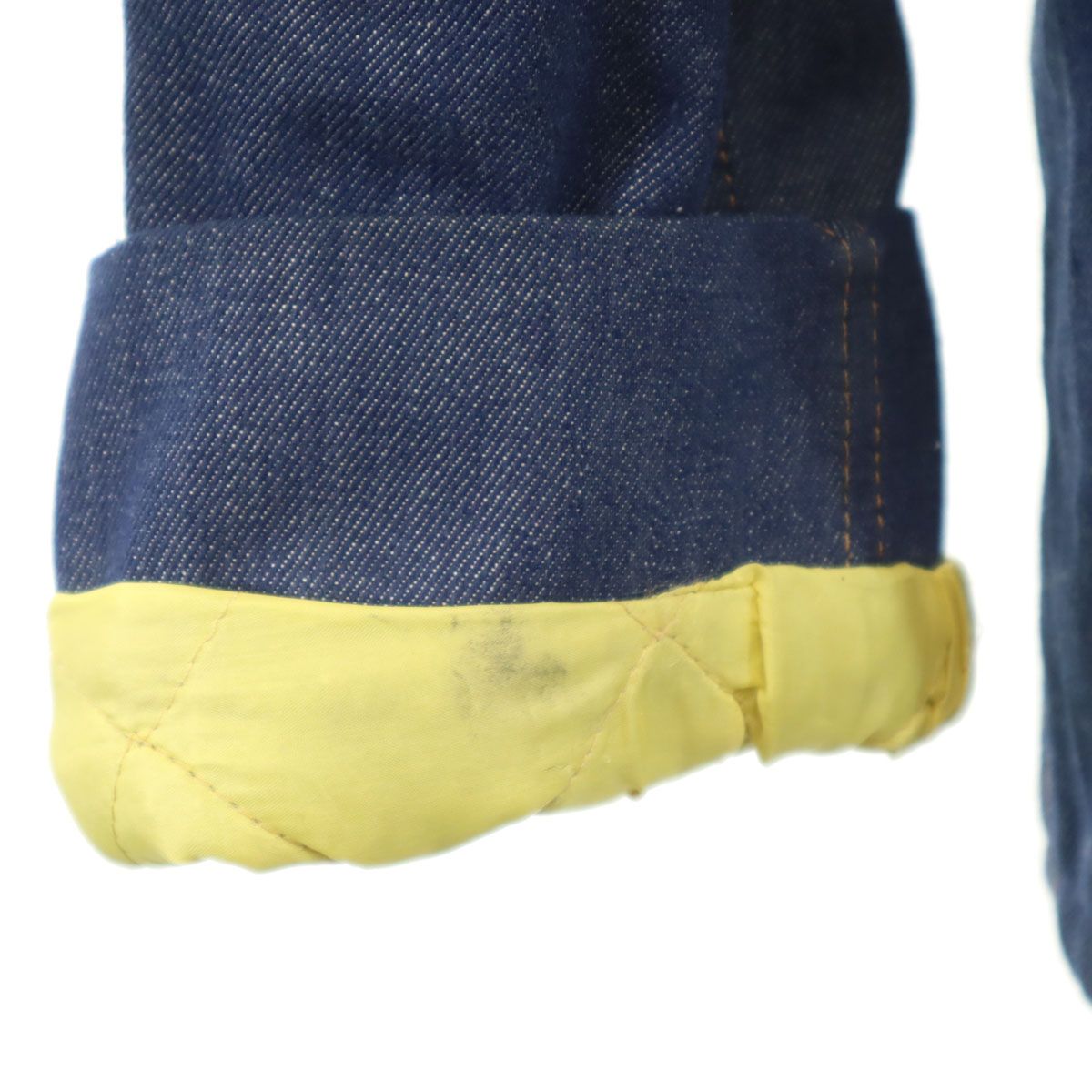 Sears ROEBUCKS シアーズ ローバックス 70s ヴィンテージ デニム ランチ コート XL ネイビー 裏地ボア メンズ Sears ROEBUCKS シアーズ ローバックス 70s ヴィンテージ デニム