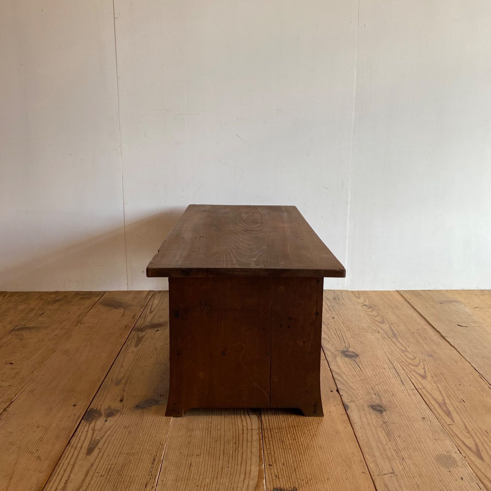 デスク　机　学習机　引き出し　テーブル　作業台　木製　昭和レトロ　アンティーク ich-de200308-02.jpg