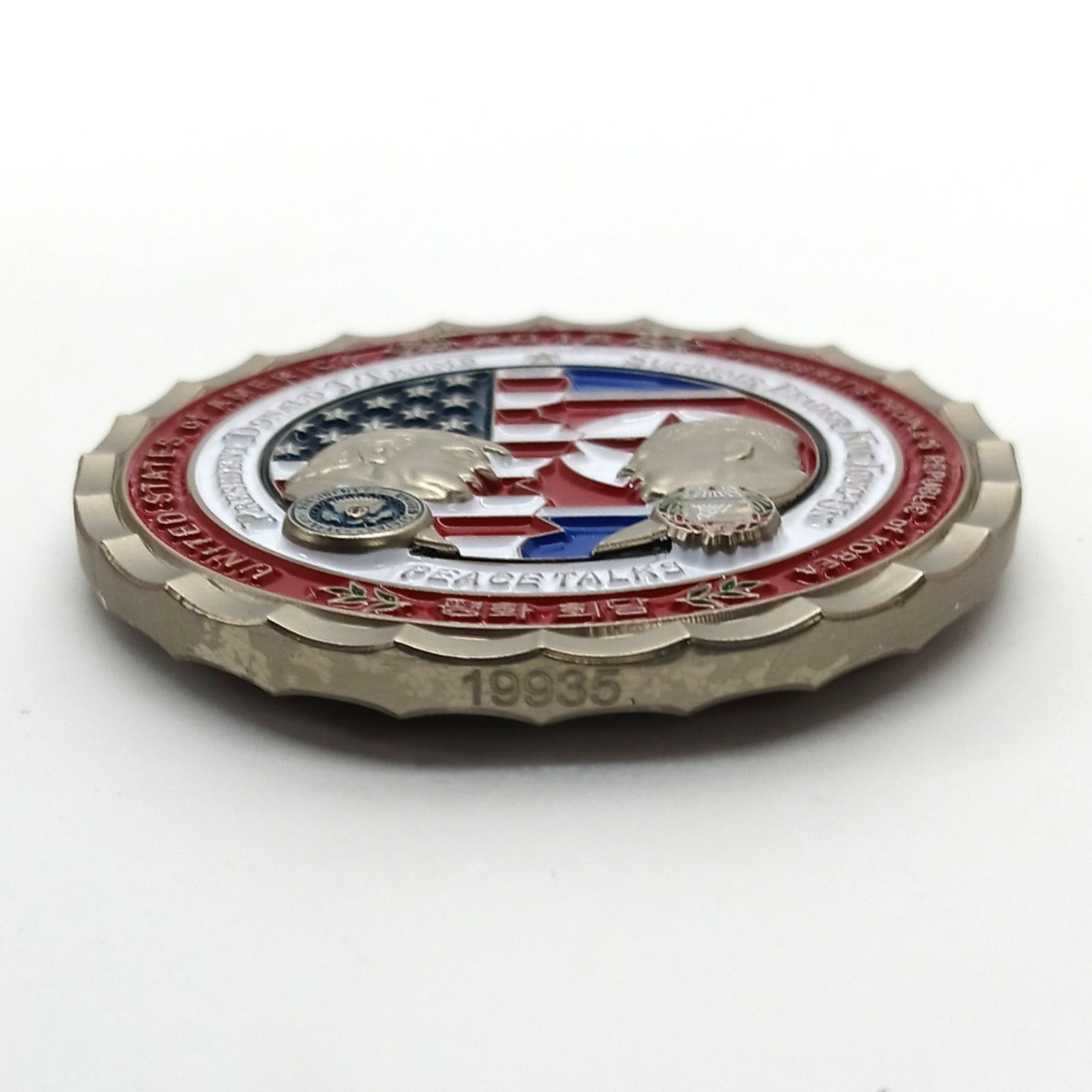 2018年 米朝首脳会談 記念コイン トランプ大統領 金正恩 White House