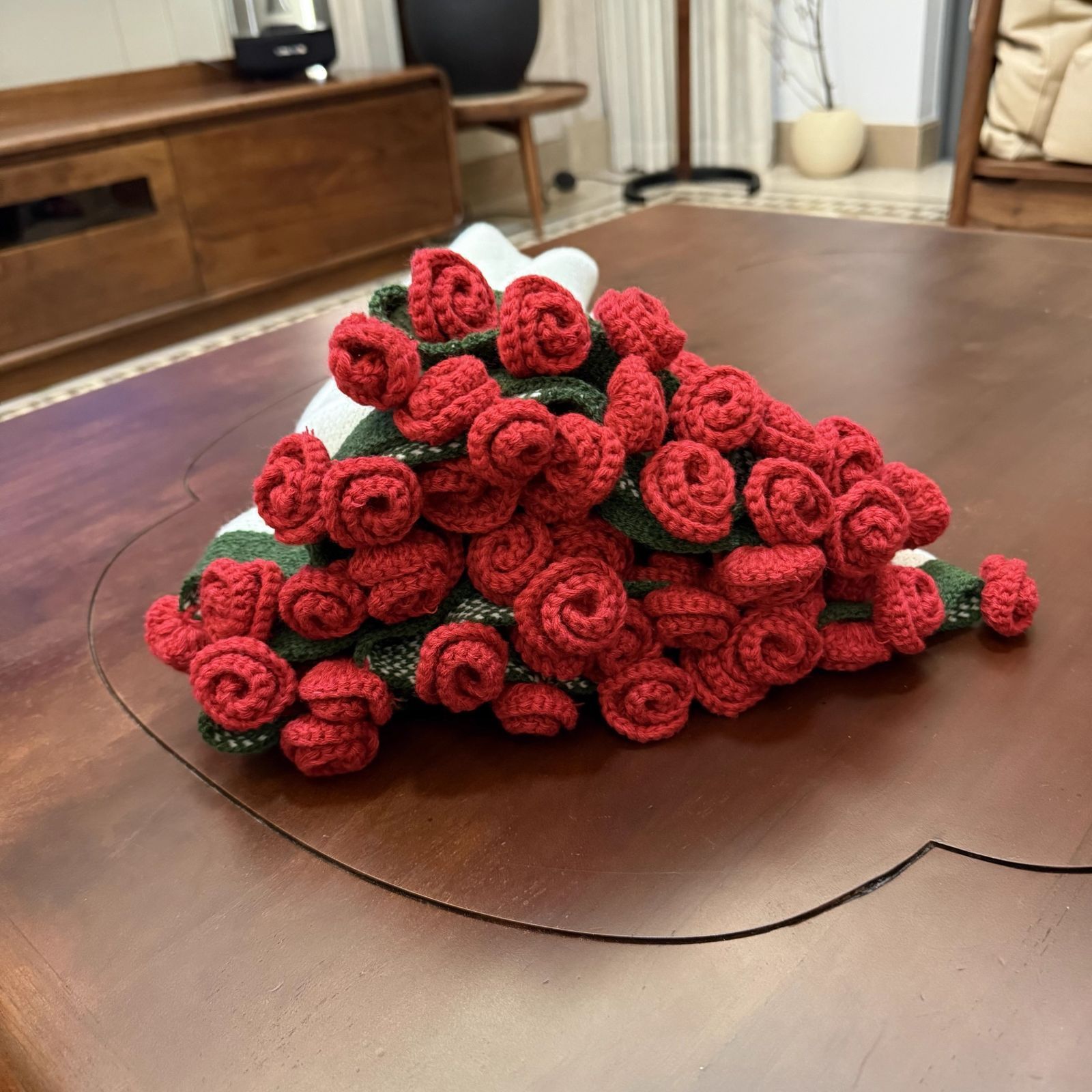 フラワーブーケブランケット 花束 ブランケット 完成 毛布 ローズ