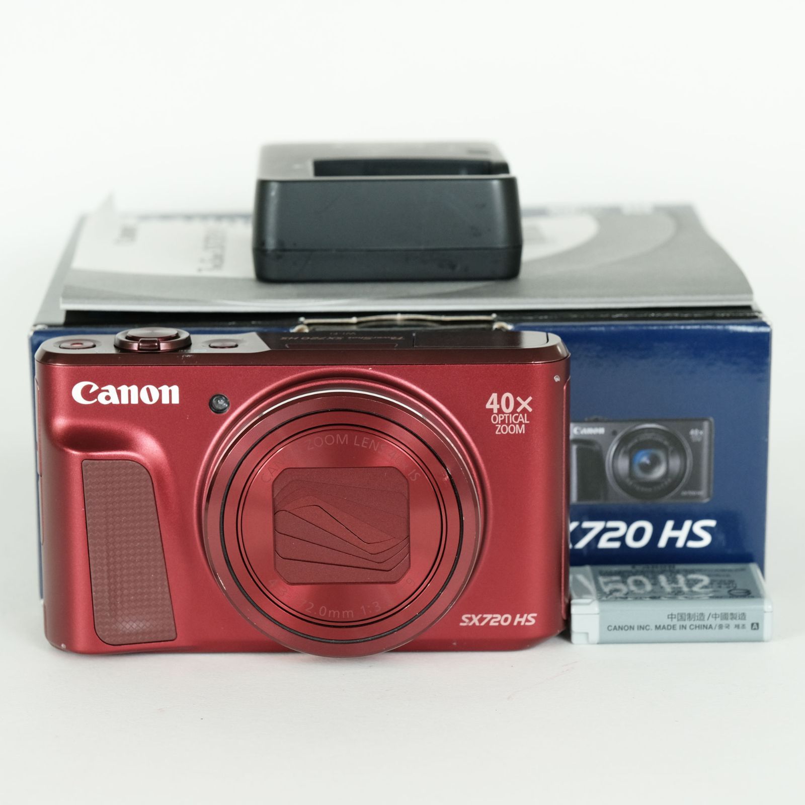 並品 Canon PowerShot SX720 HS レッド コンパクトデジタルカメラ