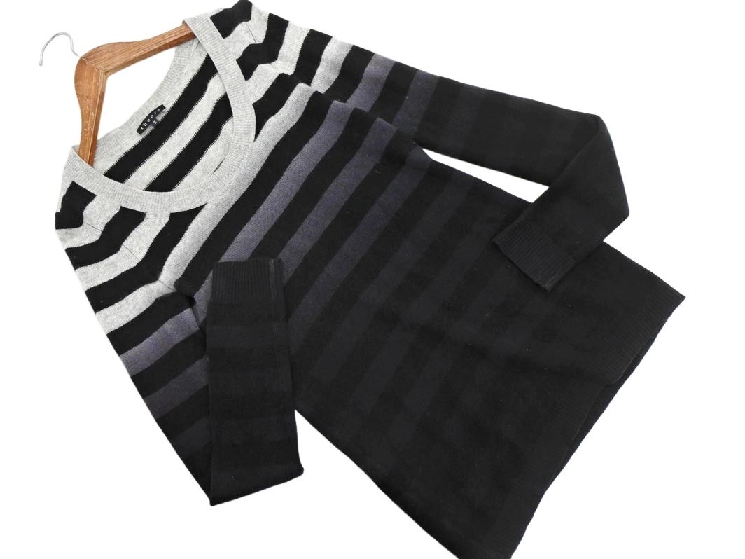 theory セオリー カシミヤ100% グラデーション ボーダー ニット